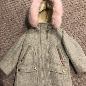 Jcrew girls dress coat